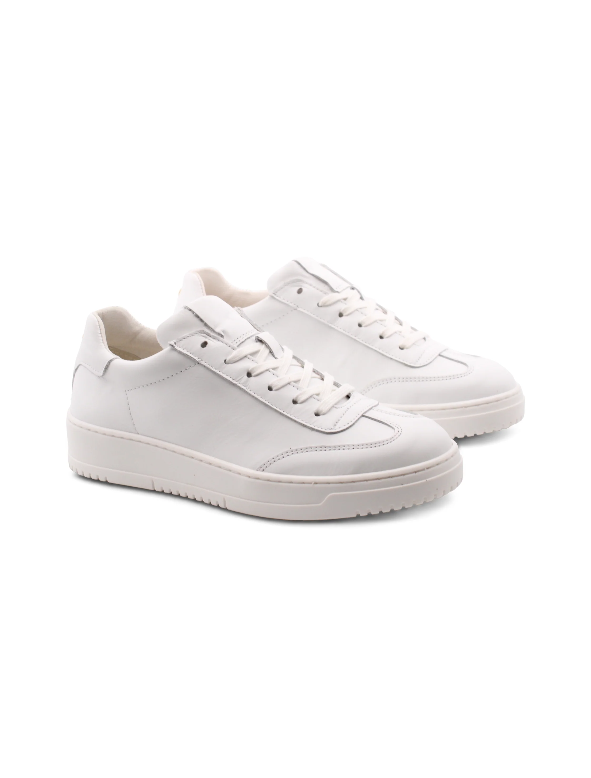Sneaker bianca in pelle da donna