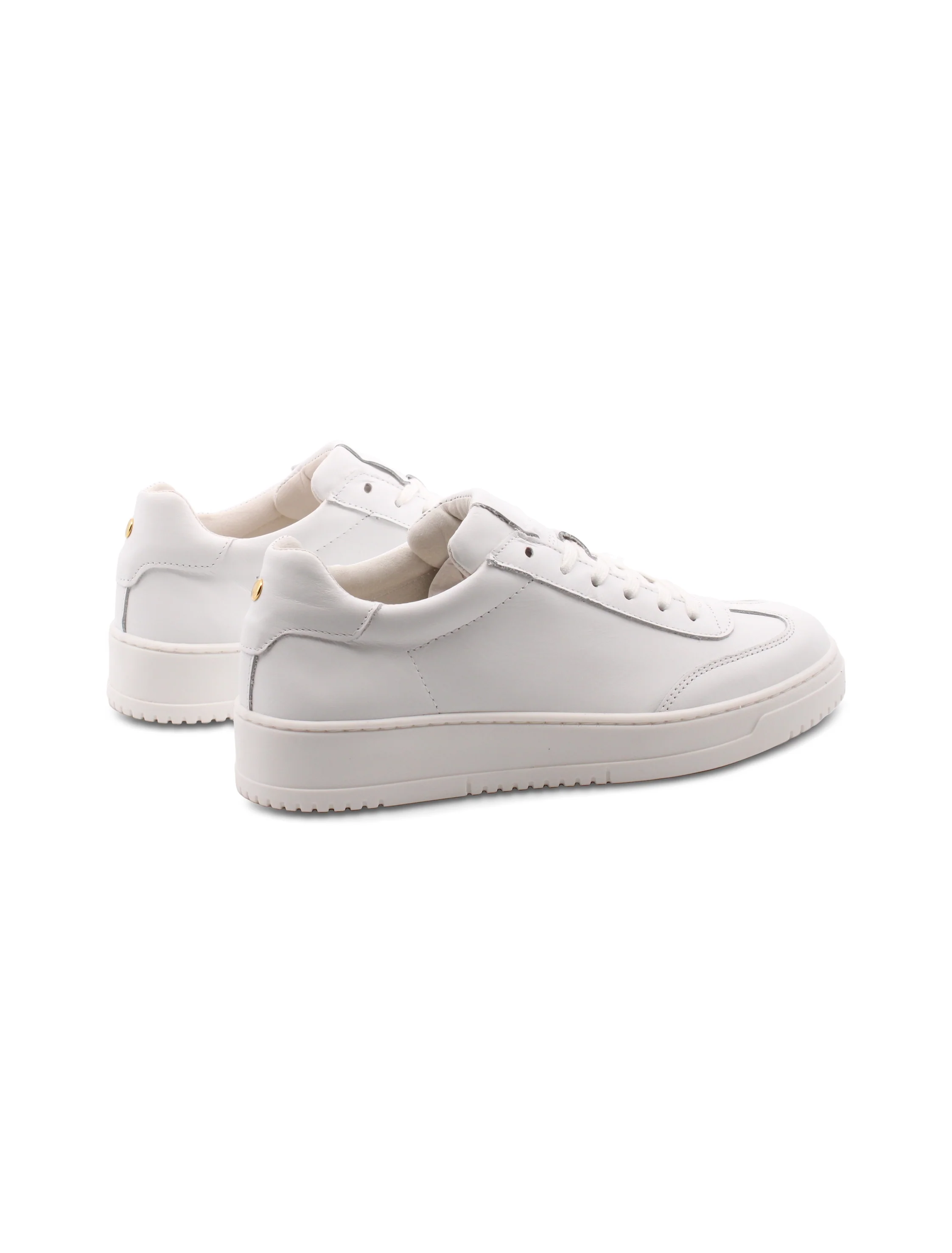 Sneaker bianca in pelle da donna - Image 4